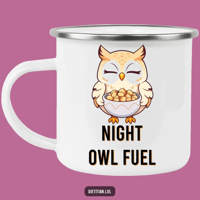 Funny Owl Seed Camp Mug: Wise Sips for Your Adventures