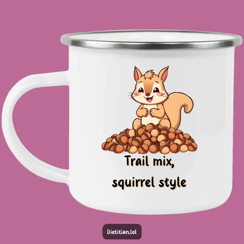 Funny Squirrel Camp Mug: Sip Coffee and Plan Your Adventure
