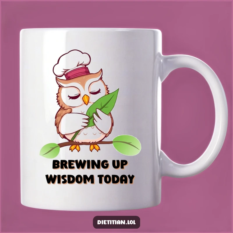 Funny Chef Owl Mug: Perfect Gift for Culinary Naturists