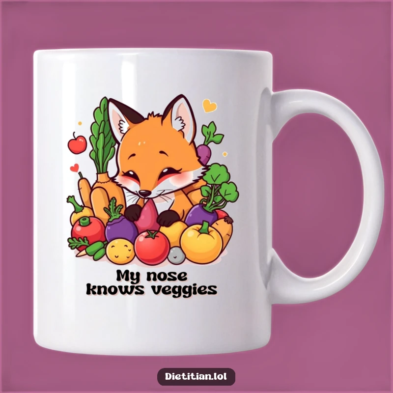 Funny Fox Vegetable Explorer Mug: A Hilarious Gift for Nature Lovers
