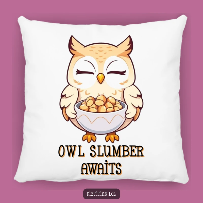 Funny Owl Seed Cushion: Comfy Wisdom for a Cozy Space