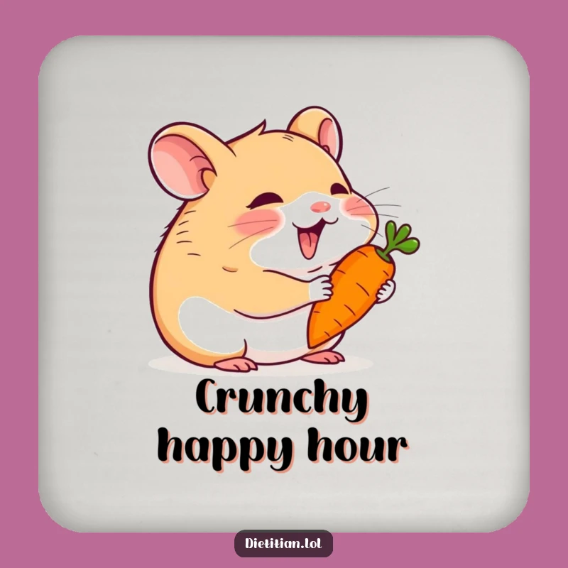 Funny Hamster Carrot Coasters: Protect Your Surfaces with Cute Humor