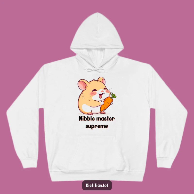 Funny Hamster Carrot Hug Hoodie: Cozy Comfort with Comical Charm