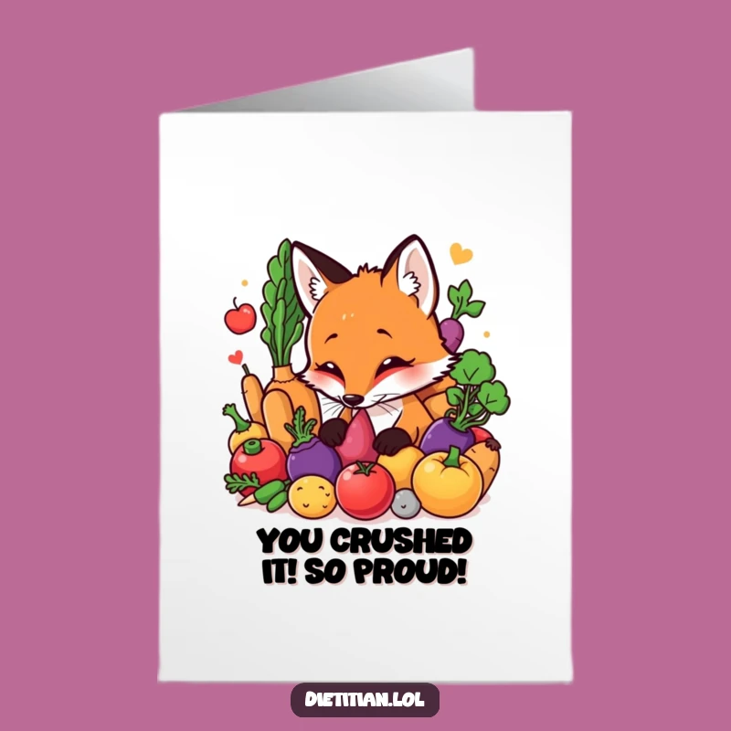 Free Printable Fox Congrats Card: Sniffing Success Downloadable Art & Gift