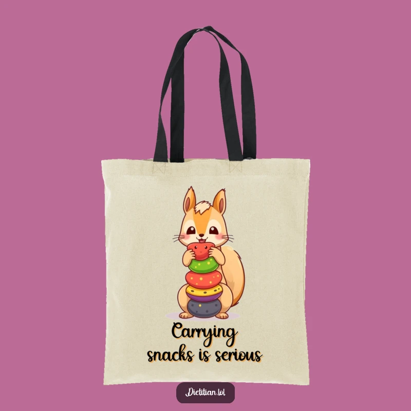 Funny Squirrel Fruit Market Tote: Carry Your Laughs in Style